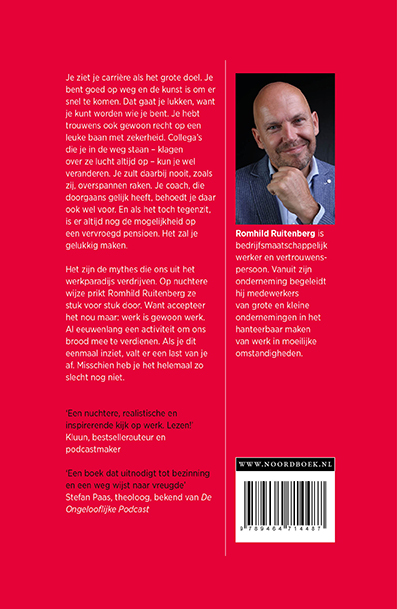 Achterkant van Werk is gewoon werk