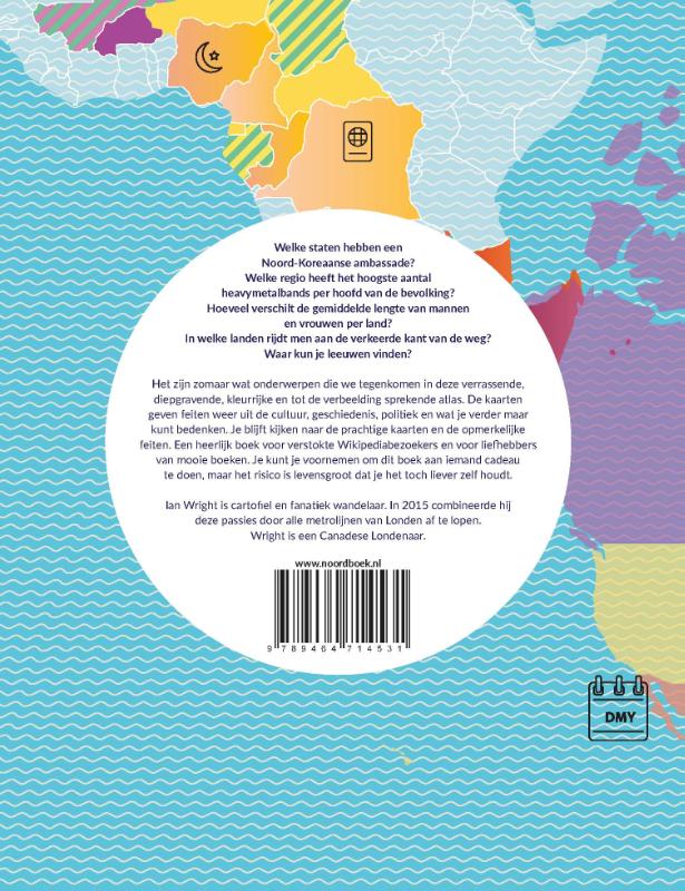 Achterkant van Atlas van opmerkelijke feiten