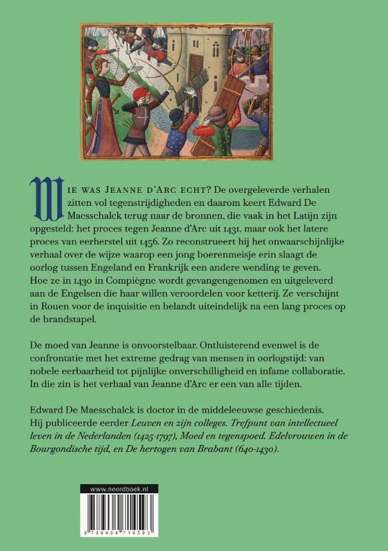 Achterkant van Jeanne d'Arc