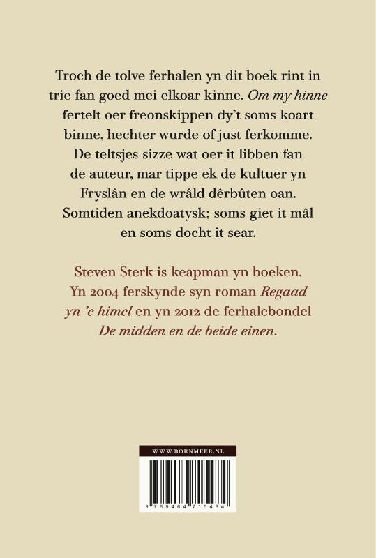 Achterkant van Om my hinne