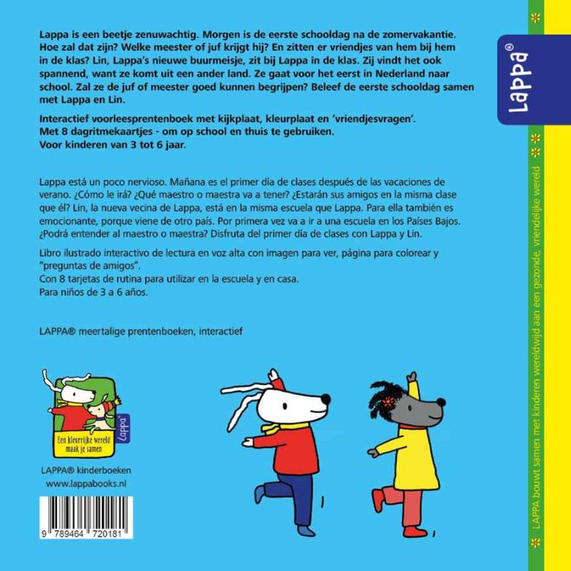 Achterkant van Lappa doet boodschappen/Lappa va de compras (NL-SP)