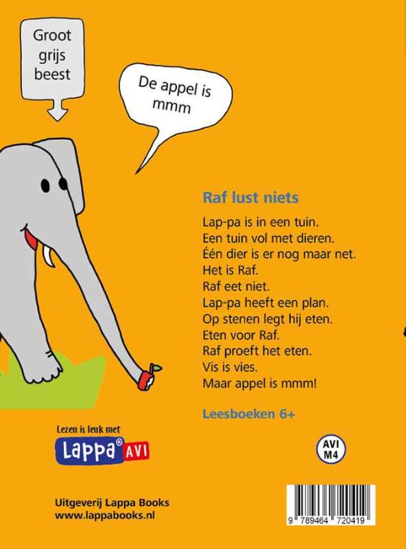 Achterkant van Raf lust niets (NL)