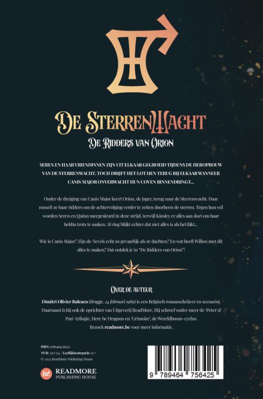 Achterkant van The knights of Orion