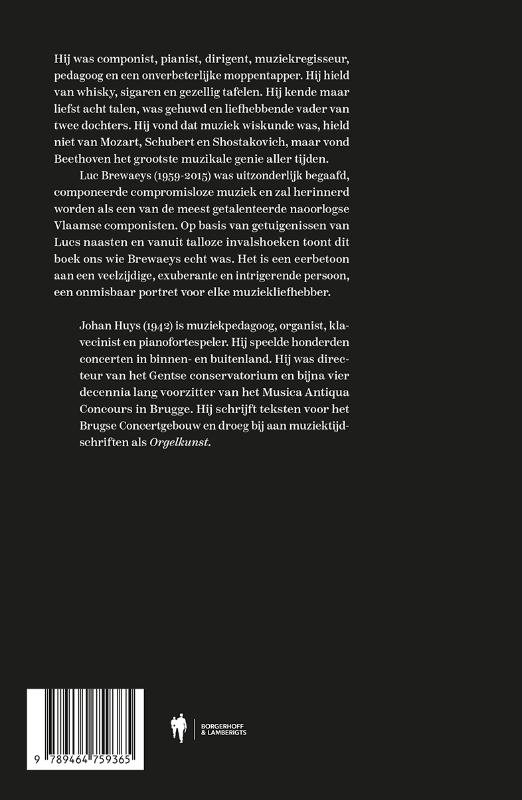 Achterkant van Ik ben Luc, componist