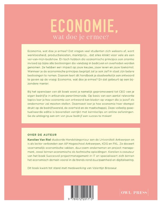 Achterkant van Economie, wat doe je ermee?