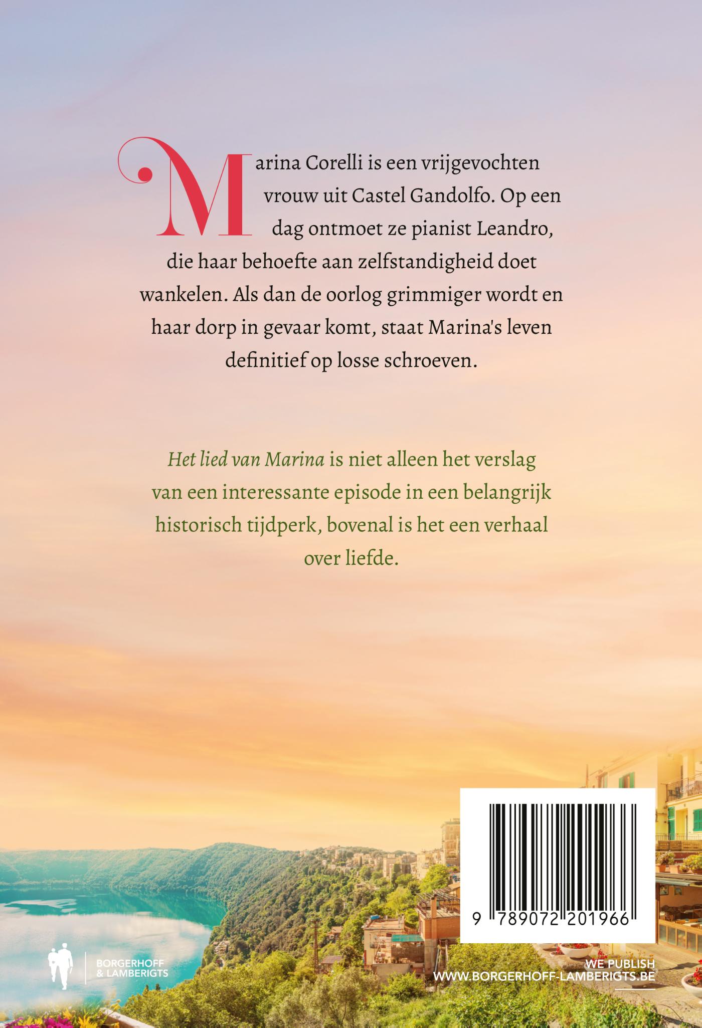 Achterkant van Het lied van Marina