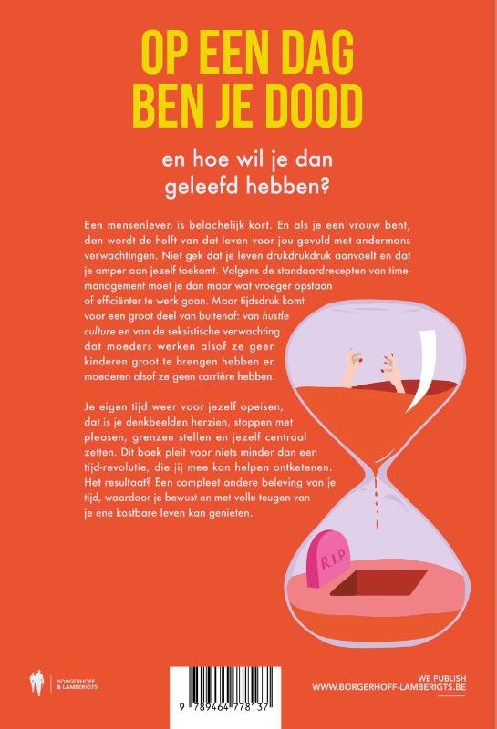 Achterkant van Op een dag ben je dood