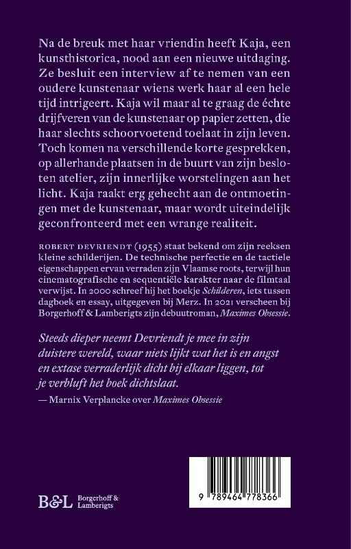 Achterkant van Het intieme interview