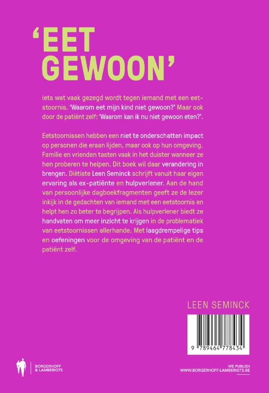 Achterkant van Eet gewoon