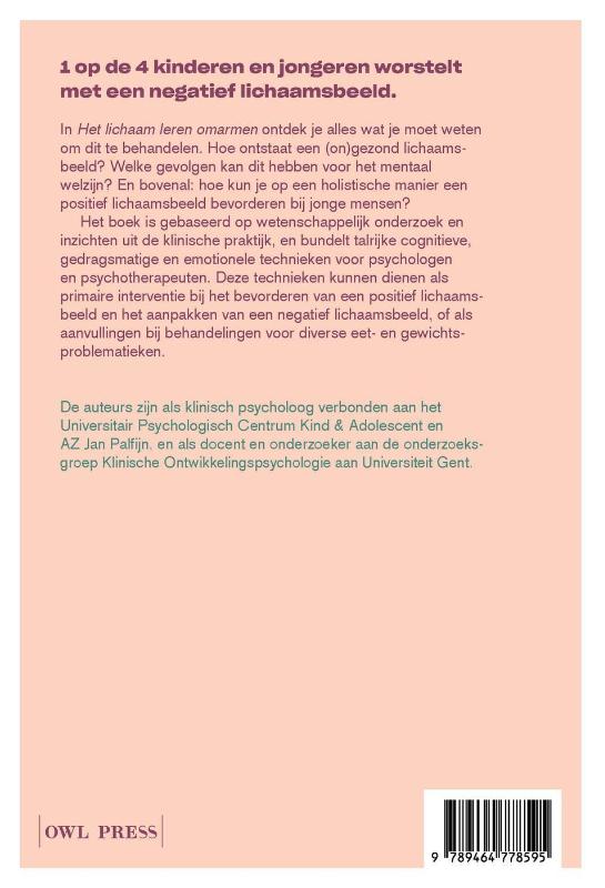 Achterkant van Het lichaam leren omarmen
