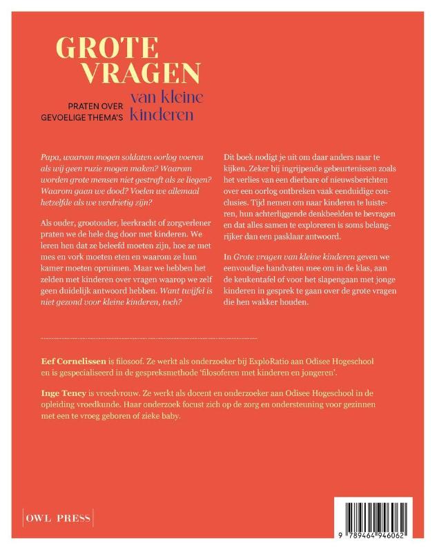 Achterkant van Grote vragen van kleine kinderen