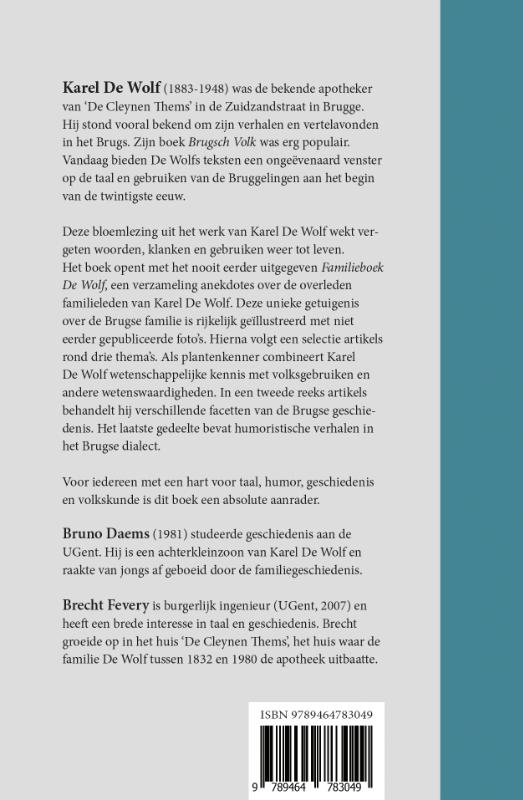 Achterkant van Klanken uit een Brugs verleden