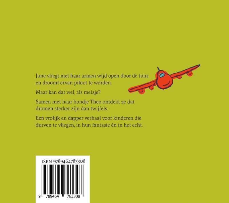Achterkant van June, de kleine piloot