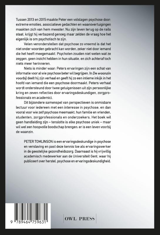 Achterkant van De waanzin voorbij