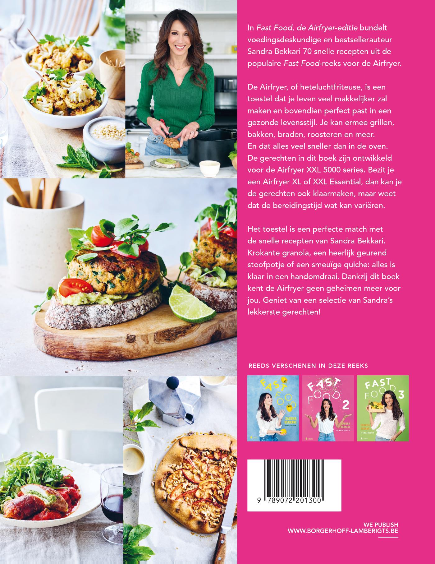 Achterkant van Fast Food, de Airfryer