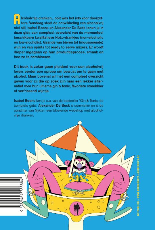 Achterkant van Alcoholvrij, de complete gids