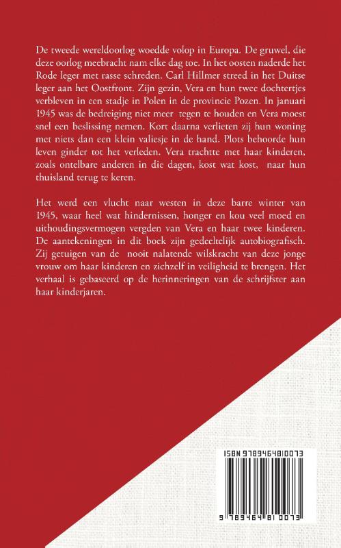 Achterkant van Gejaagd door de sneeuw