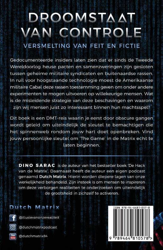 Achterkant van Droomstaat van Controle