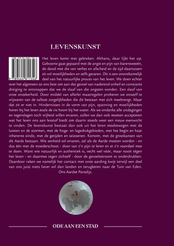Achterkant van Ode aan een stad