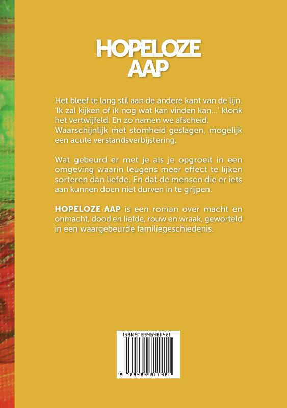 Achterkant van Hopeloze Aap