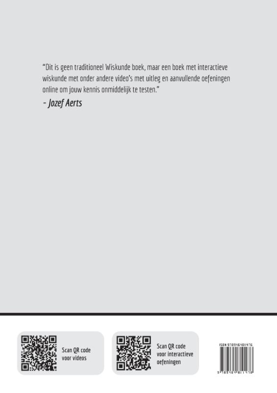 Achterkant van Havo Wiskunde B