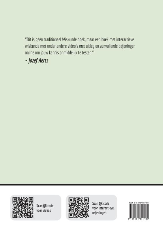 Achterkant van VMBO KB Wiskunde