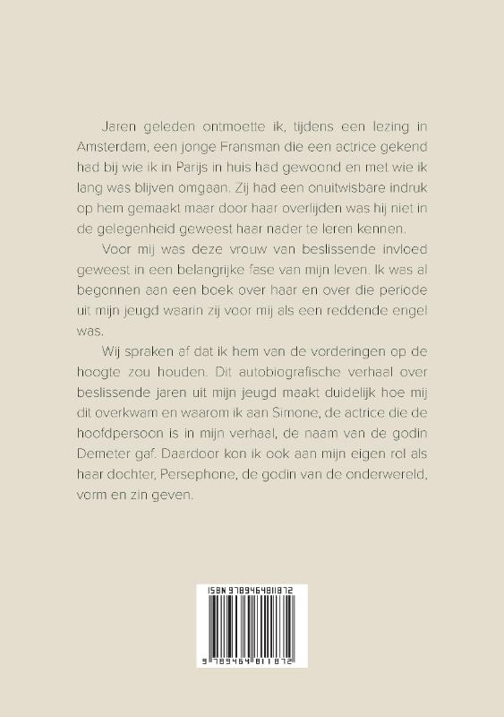 Achterkant van Simone Demeter