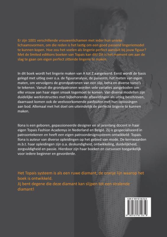 Achterkant van Lingerie Patroon Technics