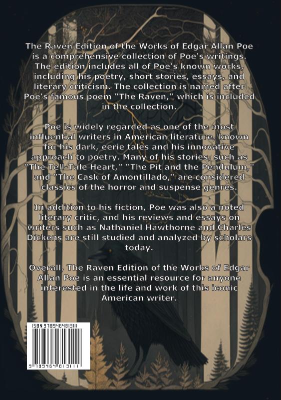 Achterkant van The Works of Edgar Allan Poe Volume II