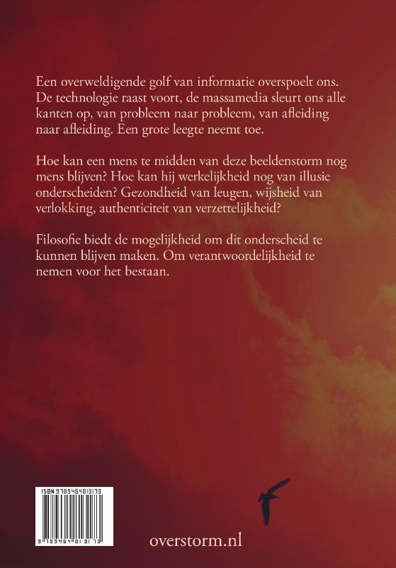 Achterkant van In dienst van het leven