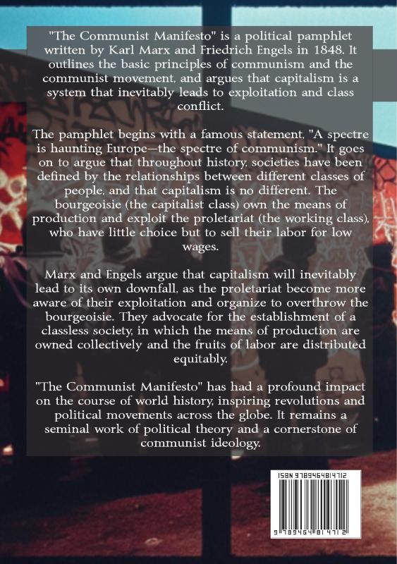 Achterkant van The Communist Manifesto