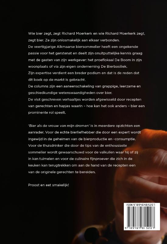 Achterkant van Bier Als de vrouw van mijn dromen
