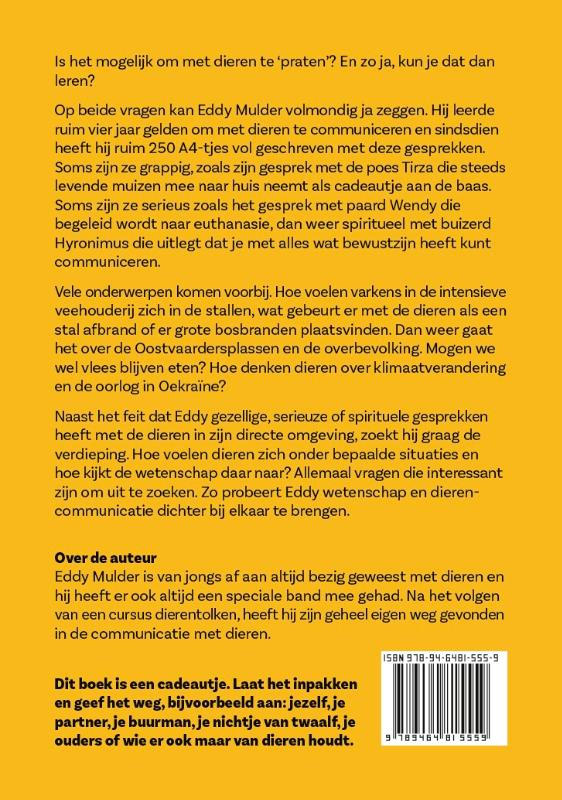 Achterkant van De man die met dieren spreekt
