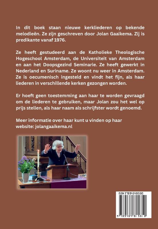 Achterkant van Zingen verruimt het hart