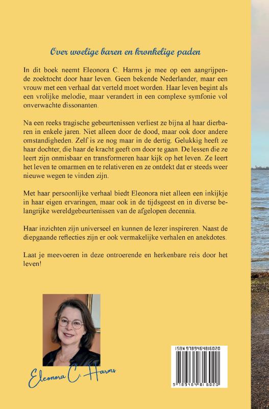 Achterkant van Over woelige baren en kronkelige paden