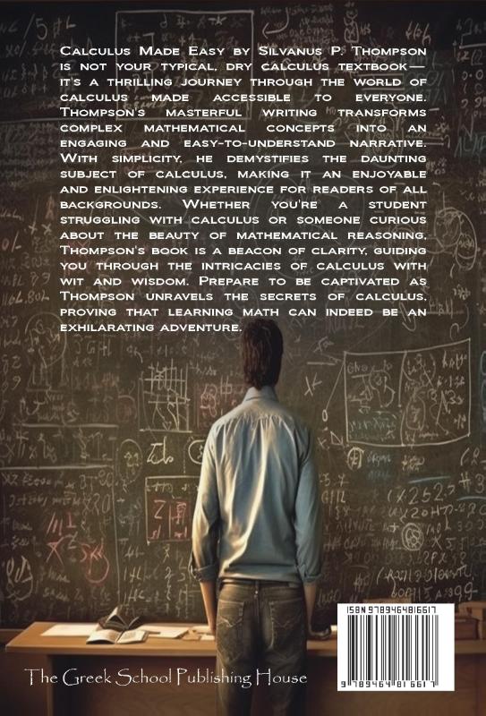 Achterkant van Calculus Made Easy