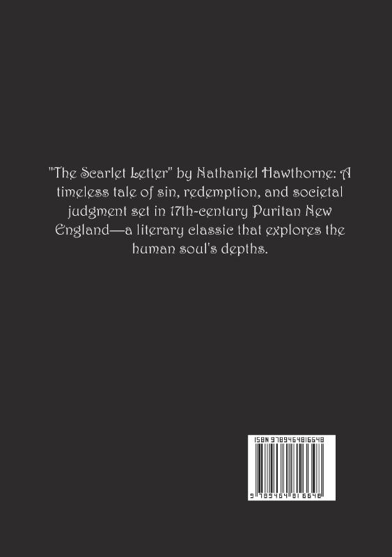 Achterkant van The Scarlet Letter