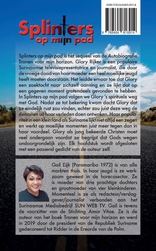 Achterkant van Splinters op mijn pad