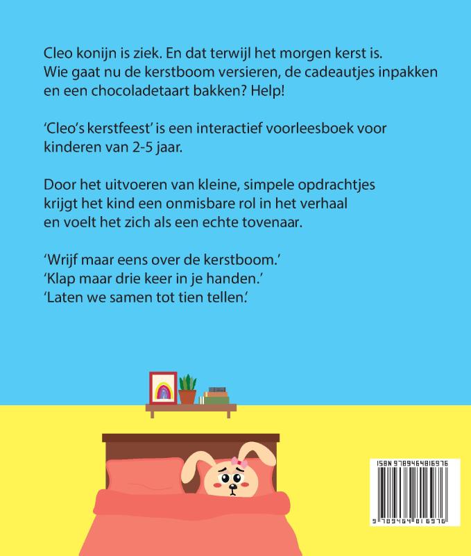 Achterkant van Cleo's kerstfeest