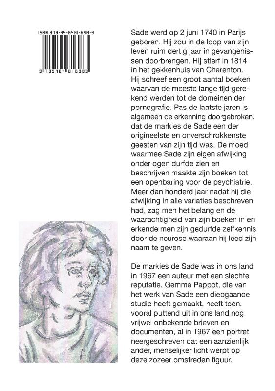 Achterkant van De Markies de Sade