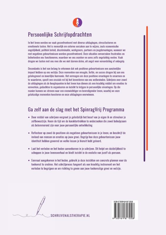 Achterkant van Therapeutisch Schrijven