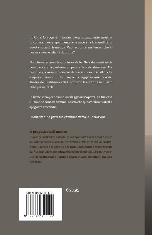 Achterkant van Oltre lo yoga e il tantra