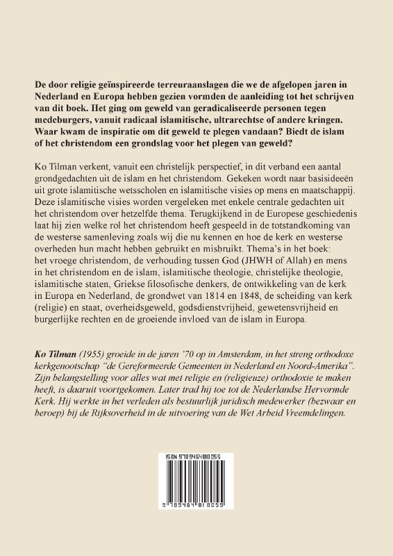 Achterkant van Over het gedachtegoed van het Christendom en de Islam