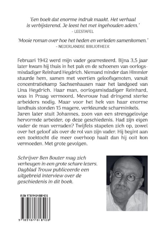 Achterkant van Naar huis in de schoenen van Heydrich