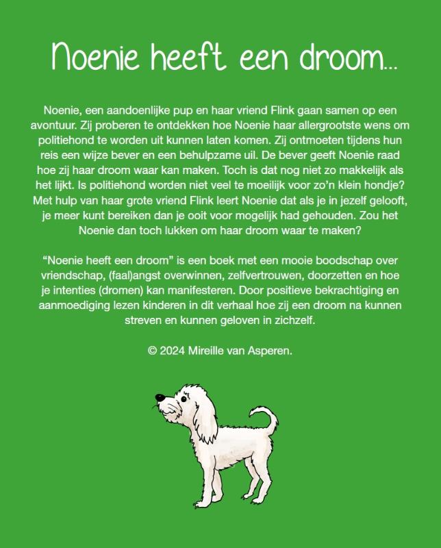 Achterkant van Noenie heeft een droom