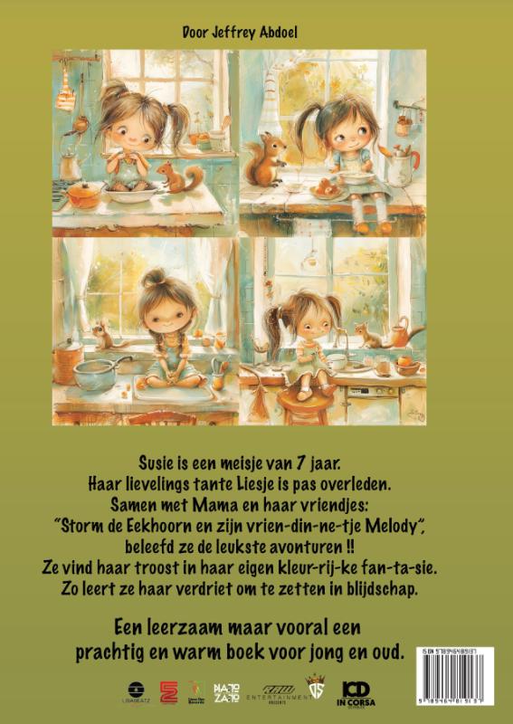 Achterkant van De avonturen van Susie en de eekhoorn