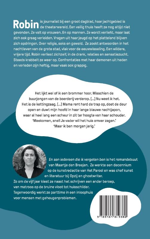 Achterkant van En aan iedereen die ik vergeten ben