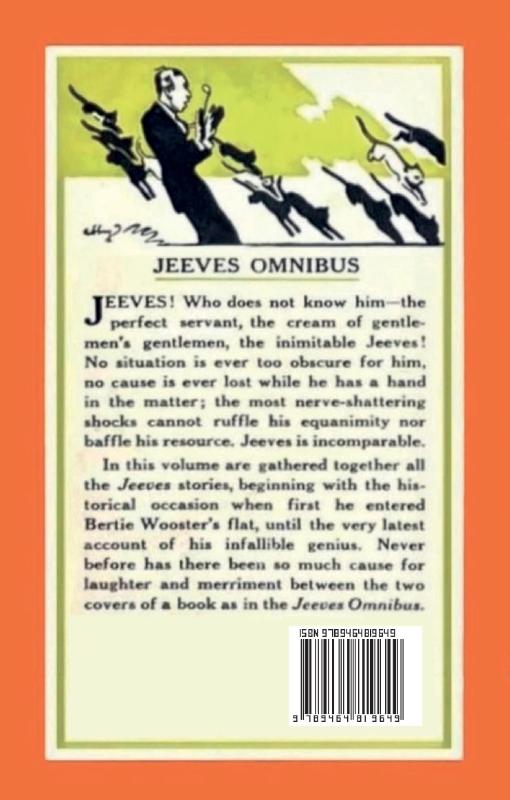 Achterkant van Jeeves Omnibus