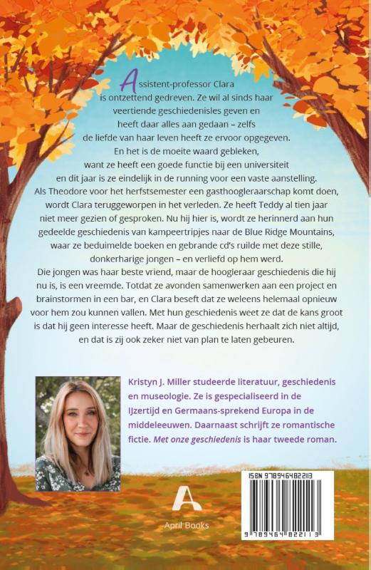 Achterkant van Met onze geschiedenis
