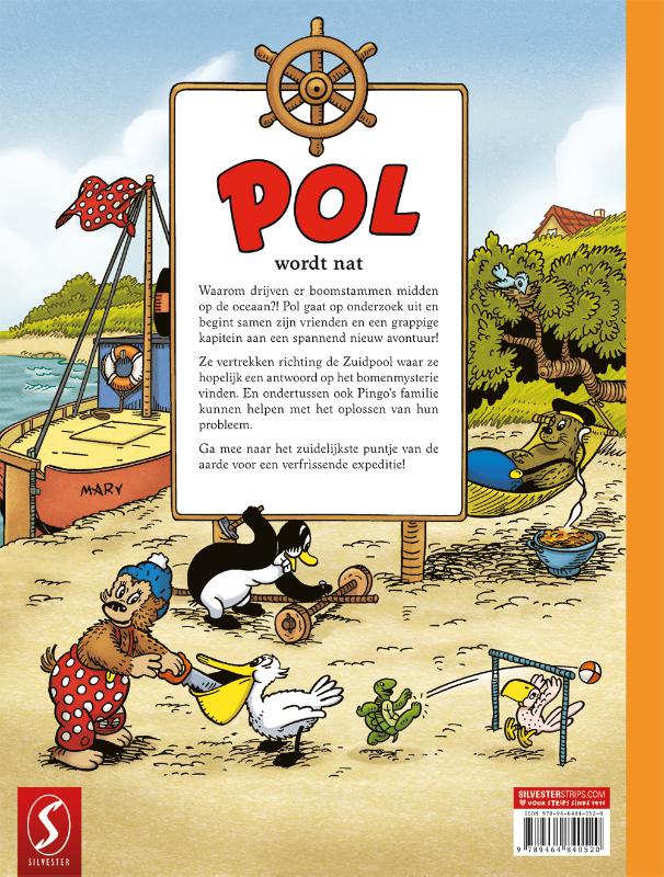 Achterkant van Pol 4: Pol wordt nat